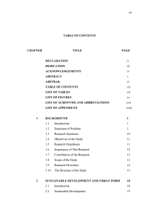 vii TABLE OF CONTENTS CH APTER TITLE