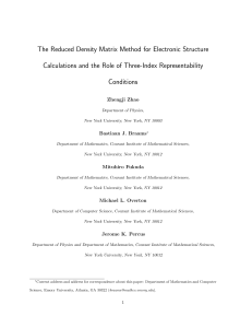 The Reduced Density Matrix Method for Electronic Structure