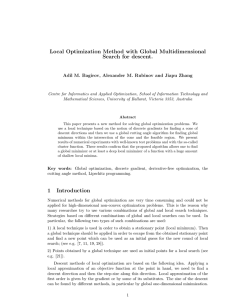 Local Optimization Method with Global Multidimensional Search for descent.