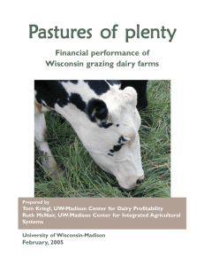 astures of plenty PPPPPastures of plenty Financial performance of Wisconsin grazing dairy farms