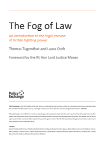 The Fog of Law An introduction to the legal erosion