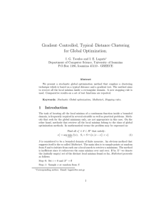 Gradient–Controlled, Typical–Distance Clustering for Global Optimization.