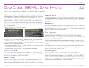 Cisco Catalyst 2960-Plus Series Switches Quality of Service At-A-Glance