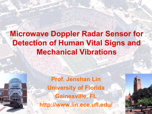 Microwave Doppler Radar Sensor for Detection of Human Vital Signs and