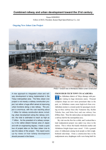 T Combined railway and urban development toward the 21st century
