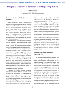 Trends in the Number of Civil Engineering Graduates