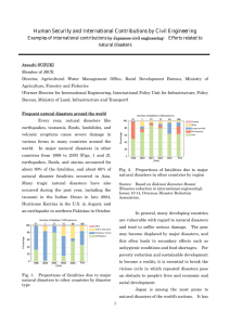 Human Security and International Contributions by Civil Engineering  Efforts related to