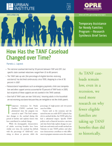 How Has the TANf Caseload Changed over Time? 08