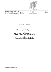 Wavelength Assignment in Multi-Fiber WDM Networks by