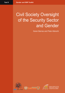 Civil Society Oversight of the Security Sector and Gender