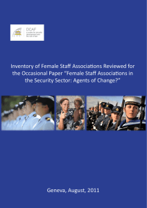 Inventory of Female Staff Associations Reviewed for
