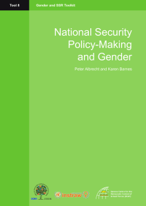 National Security Policy-Making and Gender Peter Albrecht and Karen Barnes
