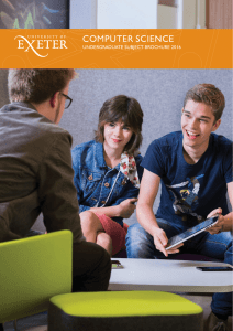 COMPUTER SCIENCE  UNDERGRADUATE SUBJECT BROCHURE 2016 1