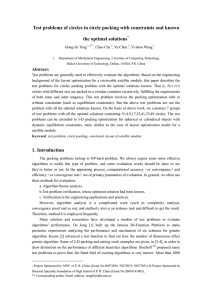 Test problems of circles in circle packing with constraints and... the optimal solutions  Hong-fei Teng