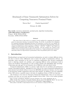 Benchmark of Some Nonsmooth Optimization Solvers for Computing Nonconvex Proximal Points