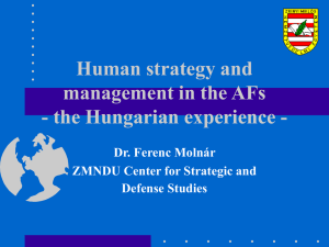 Human strategy and management in the AFs - the Hungarian experience -