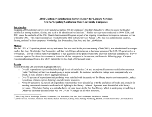 2002 Customer Satisfaction Survey Report for Library Services