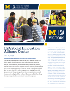 LSA Social Innovation Alliance Center