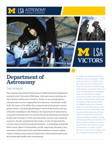 Department of Astronomy