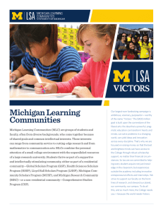 Michigan Learning Communities