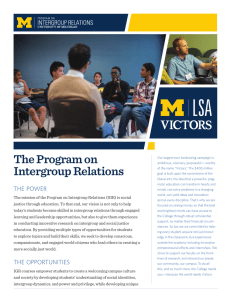 The Program on Intergroup Relations