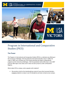 Program in International and Comparative Studies (PICS)  The Power