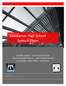 08 Clackamas High School Speech Team H