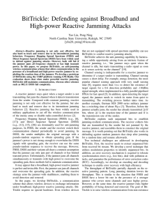 BitTrickle: Defending against Broadband and High-power Reactive Jamming Attacks