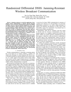 Randomized Differential DSSS: Jamming-Resistant Wireless Broadcast Communication