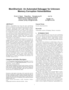 MemSherlock: An Automated Debugger for Unknown Memory Corruption Vulnerabilities