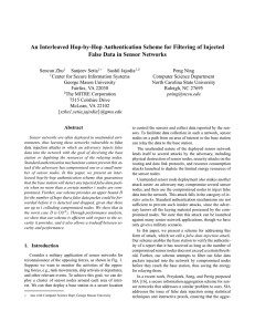 An Interleaved Hop-by-Hop Authentication Scheme for Filtering of Injected