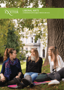 LIBERAL ARTS  UNDERGRADUATE SUBJECT BROCHURE 2016 1