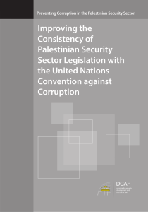 Improving the Consistency of Palestinian Security Sector Legislation with