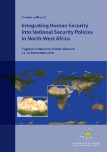 Integrating Human Security into National Security Policies in North-West Africa Summary Report