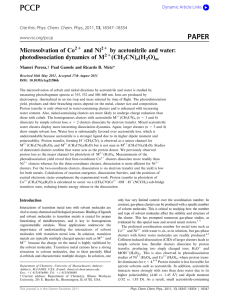 Microsolvation of Co and Ni by acetonitrile and water: photodissociation dynamics of M