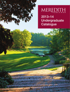 2013–14 Undergraduate Catalogue