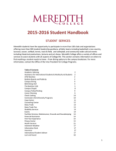2015-2016 Student Handbook STUDENT SERVICES