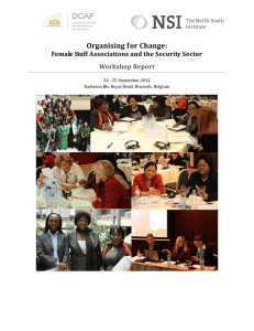 Organising for Change: Female Staff Associations and the Security Sector Workshop Report