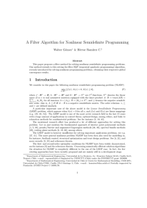 A Filter Algorithm for Nonlinear Semidefinite Programming Walter G´ omez &amp; H´