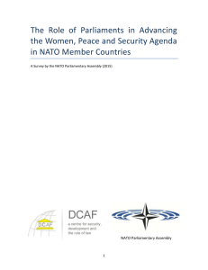 The  Role  of  Parliaments  in ... the Women, Peace and Security Agenda in NATO Member Countries