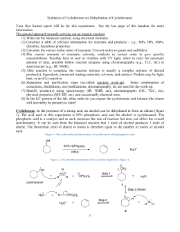 dehydration of cyclohexanol mechanism