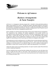 Welcome to AgVentures Business Arrangements &amp; Farm Transfers