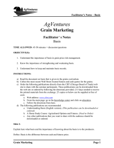 AgVentures  Grain Marketing Facilitator’s Notes