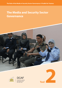 2 The Media and Security Sector Governance Tool