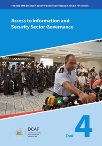 4 Access to Information and Security Sector Governance Tool