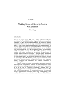 Making Sense of Security Sector Governance Chapter 1