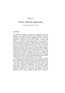 NATO, SSR and Afghanistan Chapter 12