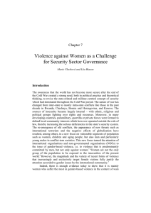 Violence against Women as a Challenge for Security Sector Governance Chapter 7