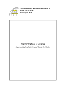 The Shifting Face of Violence  Armed Forces (DCAF)