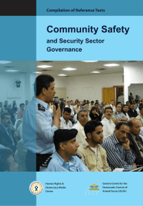 Community Safety and Security Sector Governance Compilation of Reference Texts